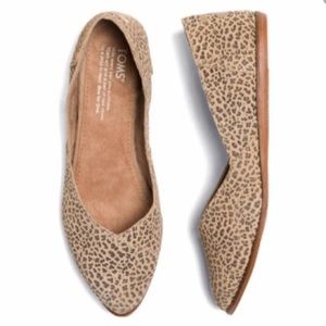 Toms Jutti Suede Leopard Flat